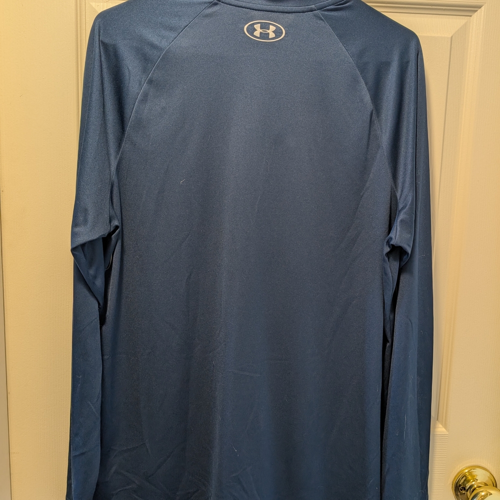 Under Armour Navy Blue Quarter-Zip Pullover - Picture 8 of 8